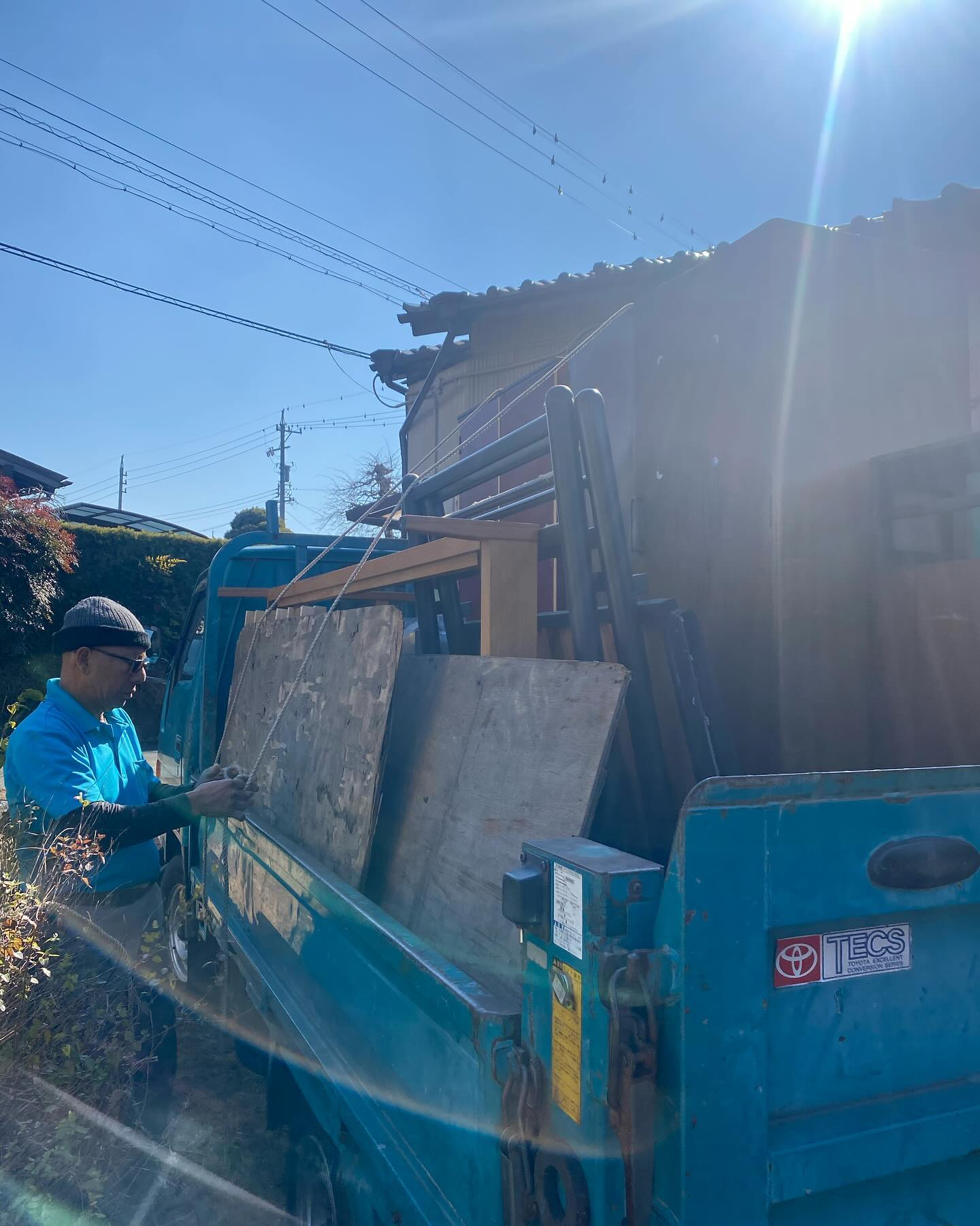 不用品の回収ー!