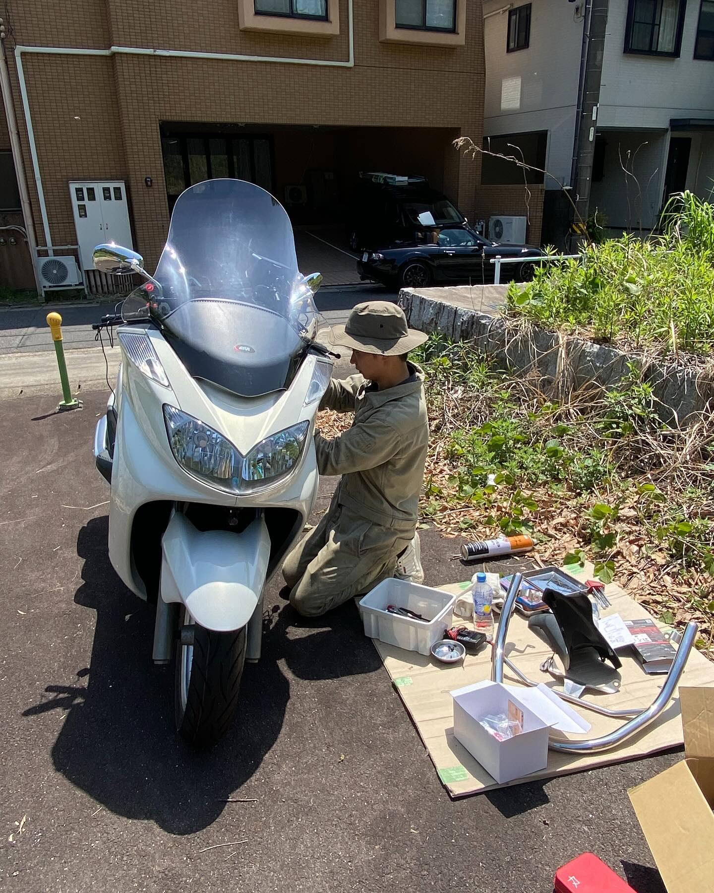 ドライブレコーダー取り付け作業ー！