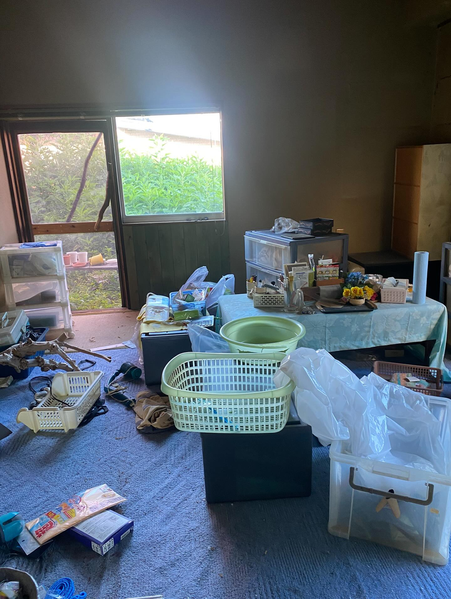 空き家の片付けー！